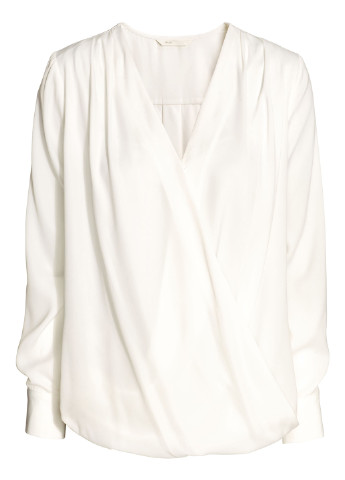 Біла демісезонна блуза для годуючих H&M