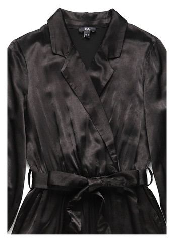 Комбинезон C&A комбинезон-брюки однотонный чёрный вечерний, кэжуал полиэстер