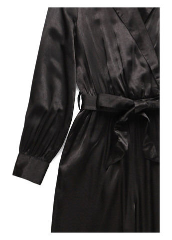 Комбинезон C&A комбинезон-брюки однотонный чёрный вечерний, кэжуал полиэстер