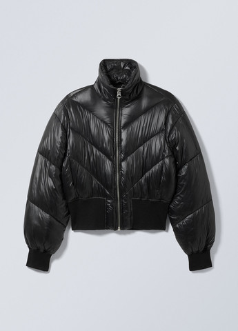 Чорна демісезонна куртка Weekday