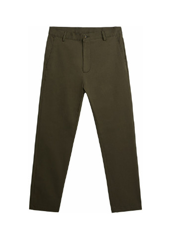 Темно-зеленые кэжуал демисезонные чиносы брюки Zara