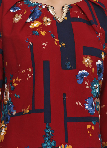 Бордовое кэжуал платье Imperial с цветочным принтом