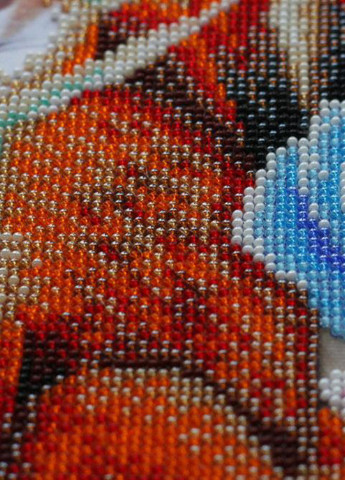 Набор для вшивки бисером на натуральном художественном холсте "Лисий праздник" Абрис Арт AB-553 Abris Art (255337290)