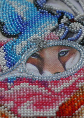 Набор для вышивки бисером на натуральном художественном холсте "Лисий праздник" Абрис Арт AB-553 Abris Art (255337290)