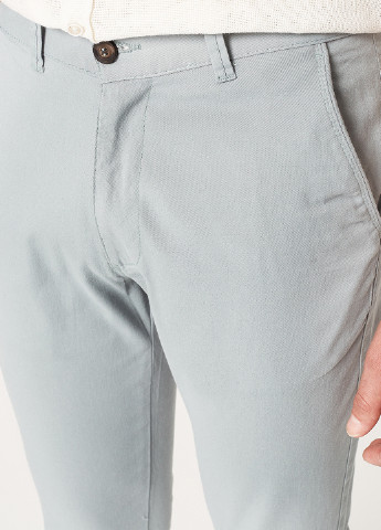 Светло-серые кэжуал летние чиносы брюки KOTON