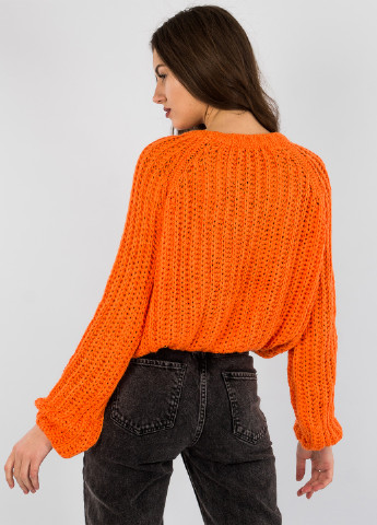 Оранжевый демисезонный свитер Bebe Plus