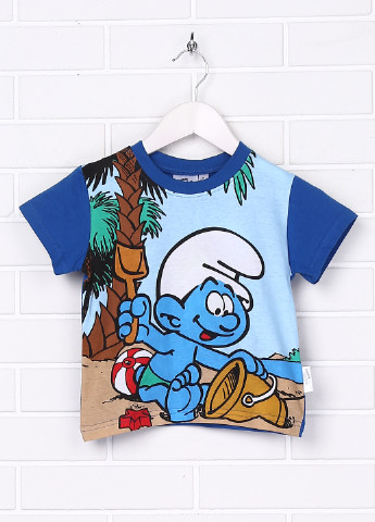 Світло-синя літня футболка з коротким рукавом Disney