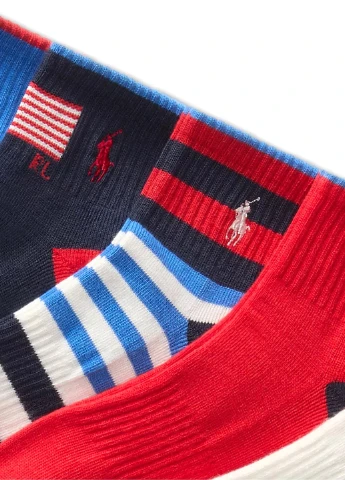Комбіновані шкарпетки (6 пар) Ralph Lauren смужки (372983367)