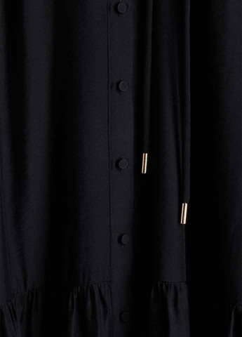 Чорна кежуал сукня кльош H&M однотонна
