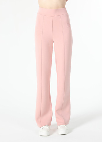 Светло-розовые спортивные демисезонные прямые брюки Colin's