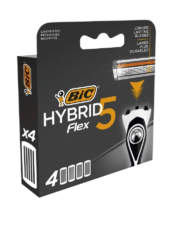 Змінні картриджі для гоління Flex 5 Hybrid (4 шт.) Bic (249037579)