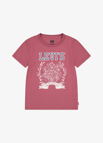 Розовая летняя футболка Levi's