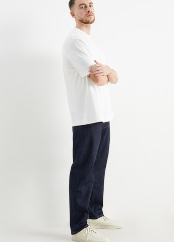 Темно-синие демисезонные зауженные джинсы C&A