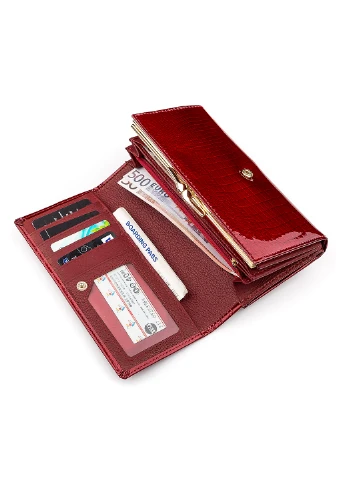 Жіночий шкіряний гаманець 18,5х9,5х3 см st leather (252128513)