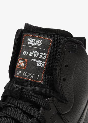 Кроссовки DC3584-001 Nike AF1 HI UT 2.0 чёрные демисезоны (317286267)