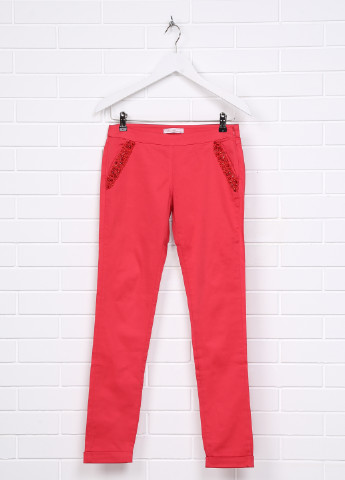 Красные кэжуал демисезонные зауженные брюки Miss Blumarine