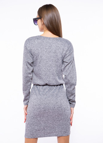 Серое кэжуал платье Time of Style однотонное