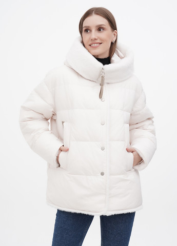 Молочна зимня куртка Clasna