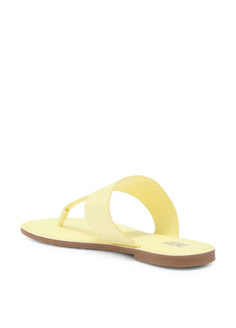 Желтые пляжные, кэжуал вьетнамки DKNY с логотипом