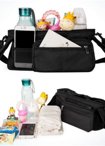 Сумка-органайзер для коляски Momcomfort Черная No Brand (253840353)