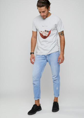 Сіра футболка чоловіча YAPPI