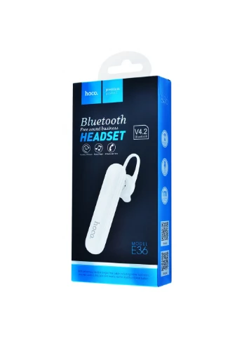 Bluetooth Гарнітура Free Sound Business (Білий) Hoco E36 (253103247)