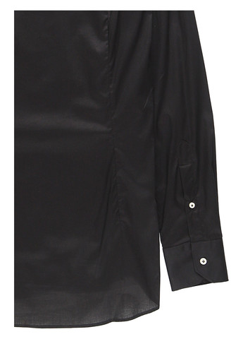 Черная классическая, кэжуал рубашка однотонная Nazarenogabrielli