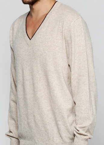 Светло-бежевый демисезонный пуловер пуловер Flash