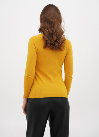 Гірчичний демісезонний светр Sassofono