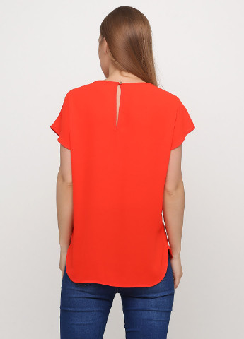 Оранжево-красная летняя блуза Incity