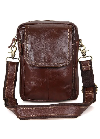 Чоловіча шкіряна сумка 18х24,5х6,5 см Vintage (229458843)
