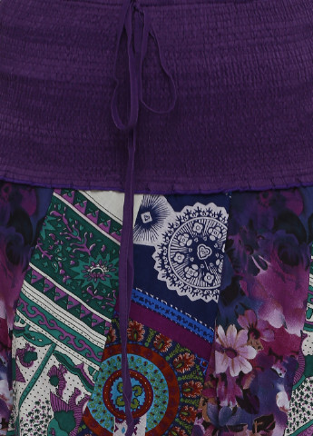Сиреневая кэжуал цветочной расцветки юбка Bong Wah клешированная