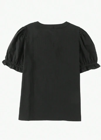 Чёрная блуза SHEIN