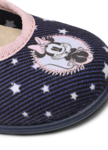 Темно-синие тапочки mb21-47dstc Mickey&Friends с вышивкой, с аппликацией