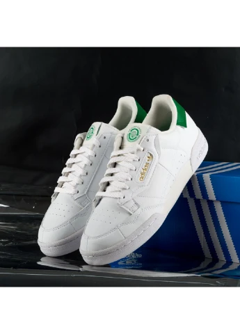 Білі кросівки continental 80 демісезон adidas