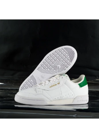 Білі кросівки continental 80 демісезон adidas