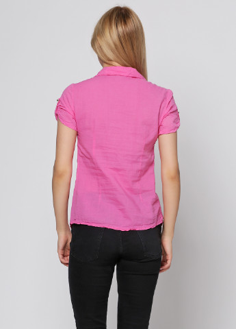Розовая кэжуал рубашка однотонная Mezzo