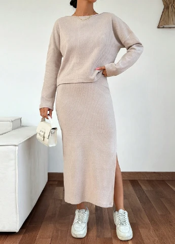 Костюм (лонгслив, юбка) SHEIN (309375170)