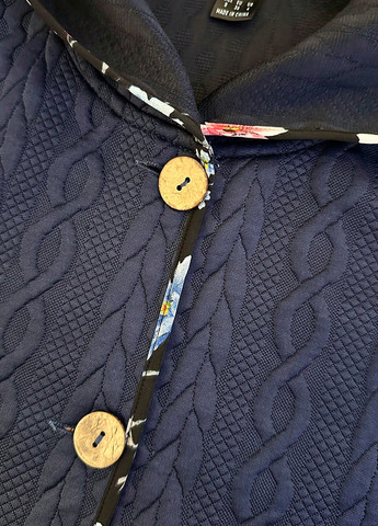 Темно-синий демисезонный кардиган SHEIN