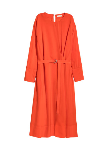 Помаранчева кежуал сукня H&M однотонна