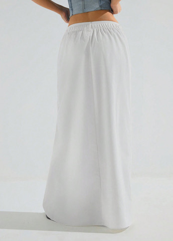 Кремовая кэжуал однотонная юбка SHEIN