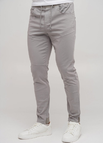 Светло-серые кэжуал демисезонные джоггеры брюки Trend Collection