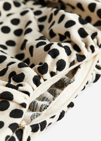 Комбінезон H&M комбінезон-брюки горошок кремовий кежуал поліестер