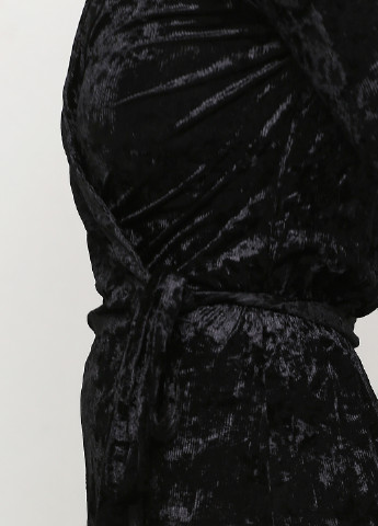 Черное коктейльное платье на запах & Other Stories однотонное