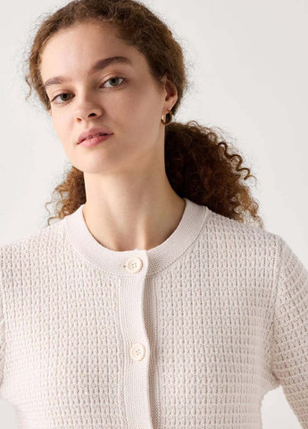 Молочный демисезонный кардиган Uniqlo