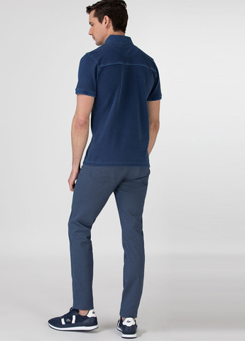 Темно-синие кэжуал демисезонные прямые брюки Lacoste