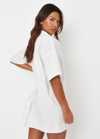 Білий кежуал сукня сукня-сорочка Missguided однотонна