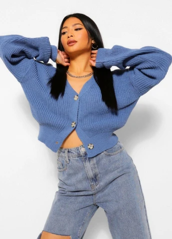 Світло-синій демісезонний светр Boohoo