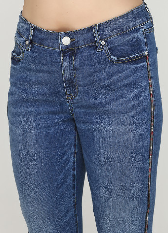 Синие демисезонные скинни джинсы Lane Bryant
