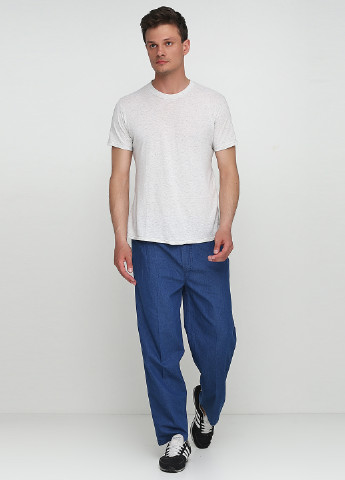 Синие демисезонные со средней талией джинсы Long